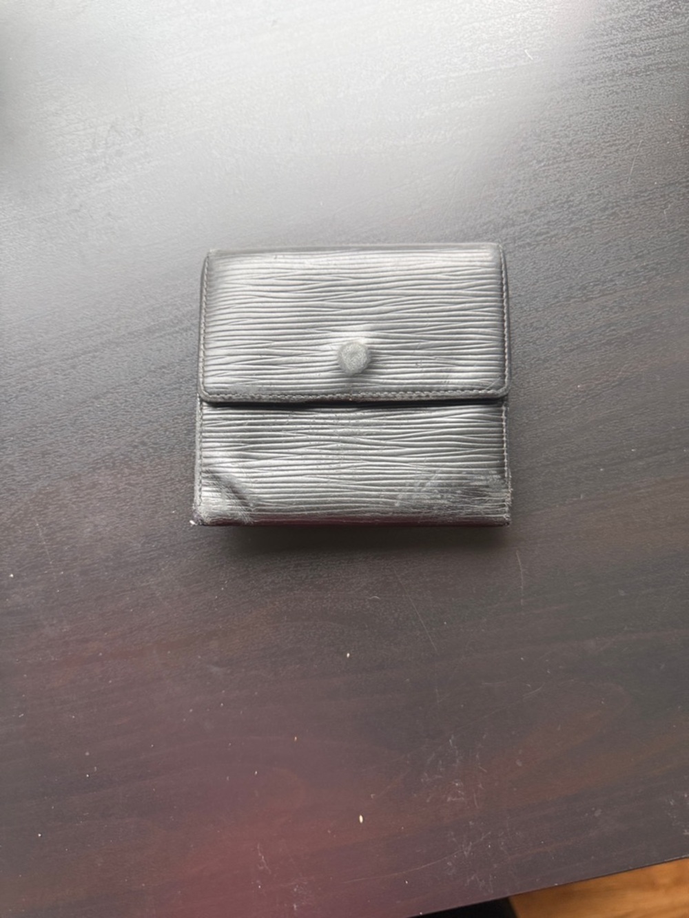 Louis Vuitton Black Epi Leather Compact Wallet - Picture 5 of 12